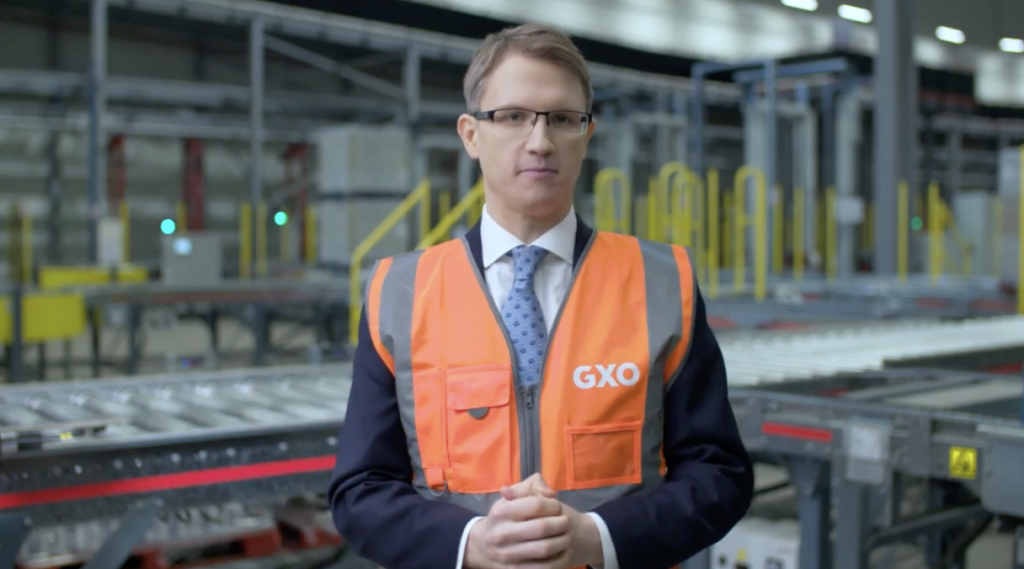 Mark Manduca, Chief Investment Officer of GXO Logistics, visiting an automated Warehouse